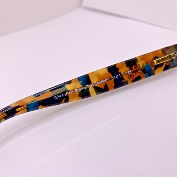 Coach Eyeglasses Authentic Frames HC 5075 9244 51 [] 17 135 MM Teal Confetti - Picture 9 of 11